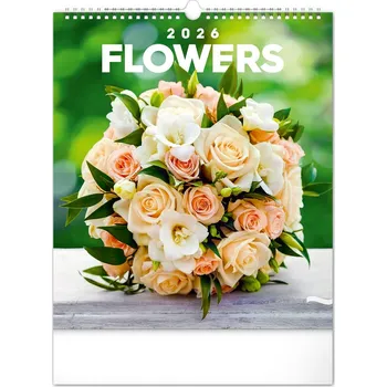 Kalendář Kalendář nástěnný, Květiny, Presco Group