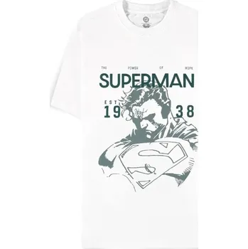 Pánské tričko Difuzed DC Comics Tričko Superman Hope Velikost S Bílá