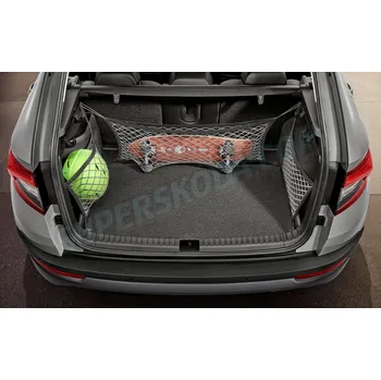 Vana do kufru Škoda Karoq - set sítí do kufru V2 šedé
