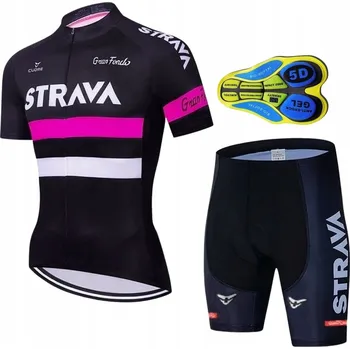 Cyklistické kalhoty CYKLISTICKÝ TEPLÁKOVKA STRAVA KRAŤASY S GELOVOU VLOŽKOU, CYKLO TEPLÁKOVKA, RŮŽOVÝ, VELIKOST S