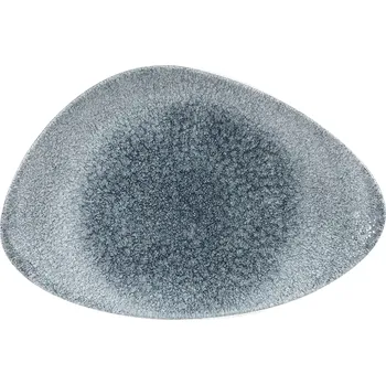 Talíř CHURCHILL Raku Topaz Blue Talíř mělký, trojúhelník, délka: 304 mm