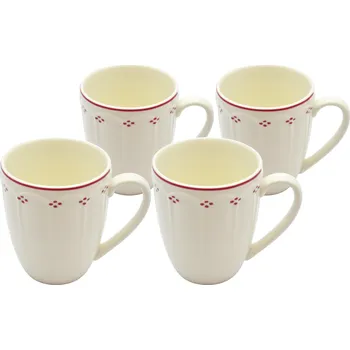 Mäser Sada hrnků na kávu Lova Red 390 ml, 4 ks, červená