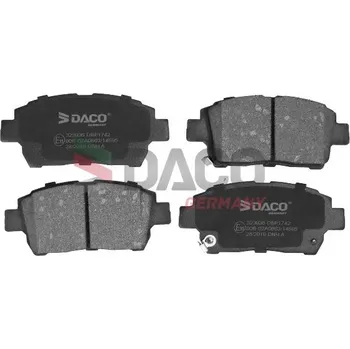 Brzdová destička Sada brzdových destiček, kotoučová brzda DACO GERMANY 323936