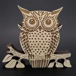 AMADEA Dřevěná dekorace sova, masivní dřevo 15x13x1,8 cm 108031477