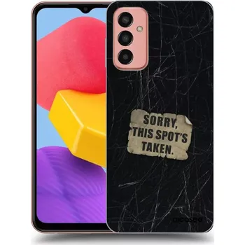 Pouzdro na mobilní telefon Picasee silikonový černý obal pro Samsung Galaxy M13 M135F - SORRY