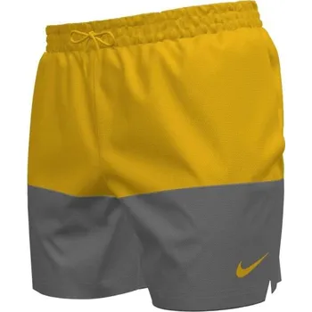 Pánské plavky Pánské plavecké šortky Nike SPLIT 5 S Žlutá, Šedá