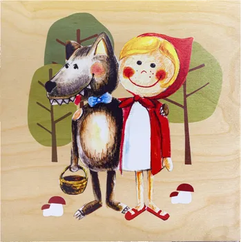 Dětský obrázek na zeď - Červená Karkulka