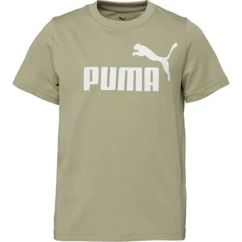 Chlapecké tričko Chlapecké triko Puma ESSENTIALS N0. 1 LOGO TEE B 128 Khaki, Bílá