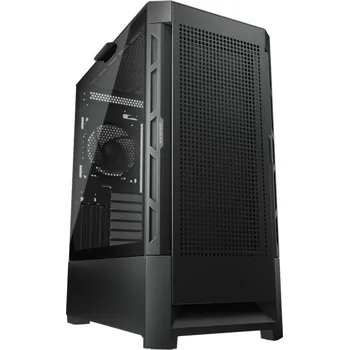 PC skříň Cougar gaming COUGAR PC skříň AIRFACE Black Mid Tower Mesh Front Panel 1 x 120mm Fan TG Left Panel Black CGR-5ZD1B-AIR