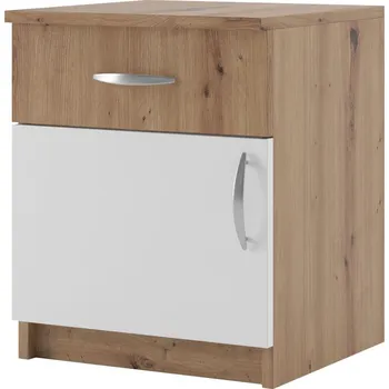 Noční stolek VerDesign BEKIM sada nočních stolků, dub Artisan/bílá