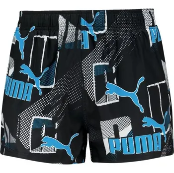 Pánské plavky Puma Print Logo Swim Shorts Blue Combo S