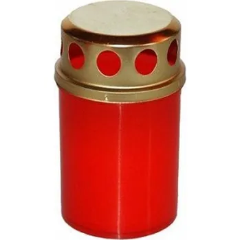 Svíčka Svíčka parafín 35g červená s víčkem 4ks