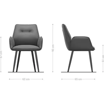 Jídelní židle DELIFE Jídelní židle Zoa-Flex mikrovlákno antracit vintage 4-nohá zúžená černá taštičkové pružiny