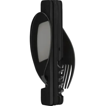 Outdoor vaření Kapesní multifunkční příbor Akinod 13h25 black mirror finish ebony wood
