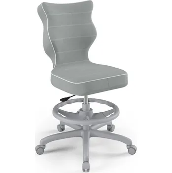 ENTELO otočná židle PRO DĚTI s podnožkou Petit šedá Jasmine r.5