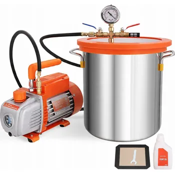 Kompresor Vývěva s vakuovou komorou 19L, 3.5CFM (100 l/min)