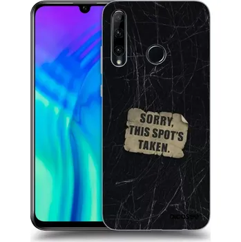 Pouzdro na mobilní telefon Picasee silikonový černý obal pro Honor 20 Lite - SORRY