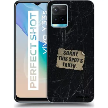 Pouzdro na mobilní telefon Picasee silikonový černý obal pro Vivo Y33s - SORRY