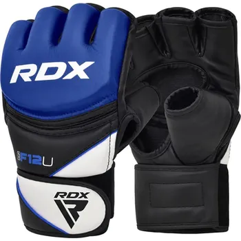 MMA rukavice RDX Sports RDX Grapplingové rukavice F12 MMA, modré Velikost: L
