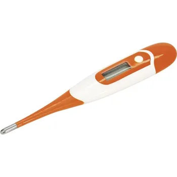 Kerbl Teploměr digitální voděodolný 10s, s ohebným hrotem, oranžový