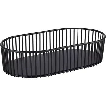 chlebník APS All-Rounder oválný košík, kov, černý