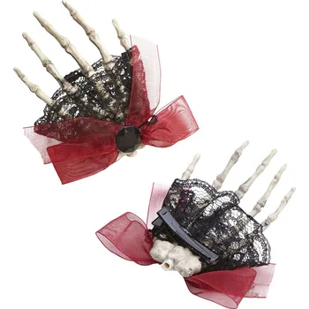 Ozdoba do vlasů Ruka kostlivce klip do vlasů