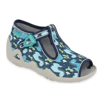 Chlapecká obuv 217P114 18 - chlapecké sandálky Befado modré, dino 217P114_21