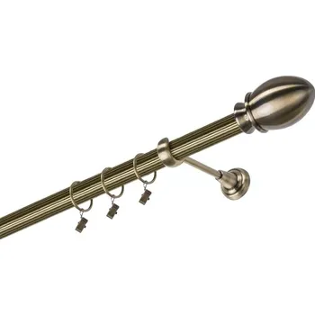 Garnýž Garnýž kovová 460 cm jednořadá 25 rýhovaná Belluno mosaz