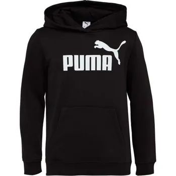 Dámská mikina Dívčí mikina Puma ESSENTIALS NO.1 LOGO HOODIE FL G 140 Černá, Bílá