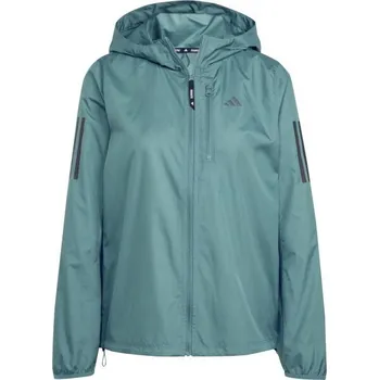 Dámská větrovka Dámská běžecká bunda adidas OWN THE RUN B JACKET XL Tmavě zelená, Černá