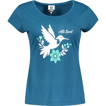 Dámské tričko Dámské triko s krátkým rukávem ALTISPORT ALW192122 PETROLEJOVÁ L