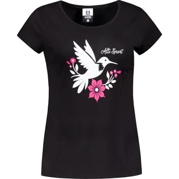 Dámské tričko Dámské triko s krátkým rukávem ALTISPORT ALW192122 ČERNÁ XS