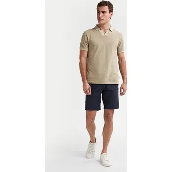 Pánské oblečení Petrol Industries Polokošile M-1050-POL910 Béžová Regular Fit XXL