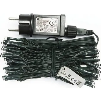 Vánoční dekorace Světelný řetěz Vánoční světelný řetěz STUDENÁ BÍLÁ 12 m