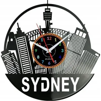 Hodiny Nástěnné hodiny Evevo černé 30 cm