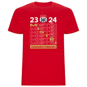 Pánské tričko Ostatní Klubové triko vítěz - motiv 9 červená UK 3