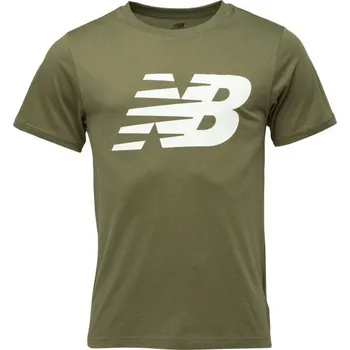 Pánské triko New Balance NB CLASSIC NB TEE XL Khaki, Bílá