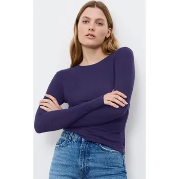 Tričko Beauty Layers fialové dlouhý rukáv L