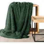 CHLUPATÁ DEKA TIFFANY 150X200 CM TMAVĚZELENÁ 187997534