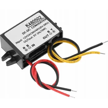 Měnič napětí DC-DC měnič 12V/24V/36V/48V na 5V 2A Napájecí modul