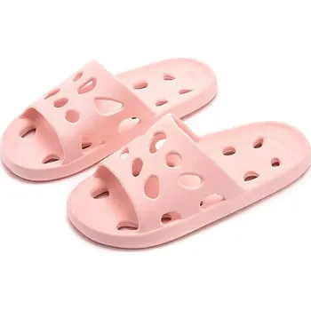 Dámské sandále Unisex sprchové pantofle s otvory proti skluzu Barva: Růžová, Velikost: 42-43