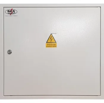 Rozvaděč Elektroměrový rozvaděč REX Elektro RE 1/1/VP+24M podružná část vlevo zapuštěný pro ČEZ s hlavním vypínačem 59245