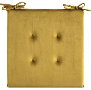 Podsedák PODSEDÁK NA ŽIDLE GAJA 40X40X3 CM HOŘČICOVÁ