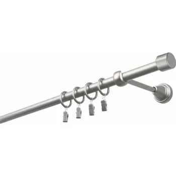 Garnýž Garnýž kovová 150 cm jednořadá 16 Válec satina