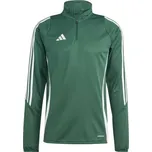 Pánská mikina adidas TIRO24 TRAINING TOP L Tmavě zelená, Bílá