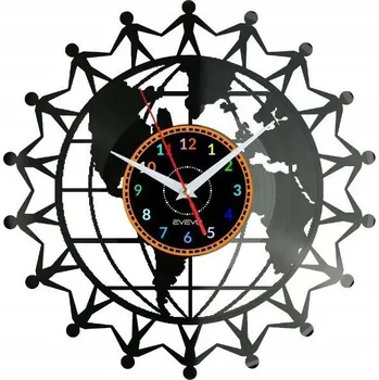 Hodiny Nástěnné hodiny Evevo černé 30 cm