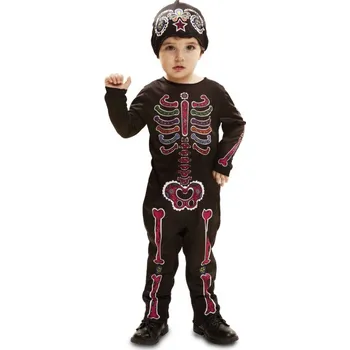 Karnevalový kostým Dětský kostým Kostlivka, Pro věk (roků) 7-12m, VI02245x