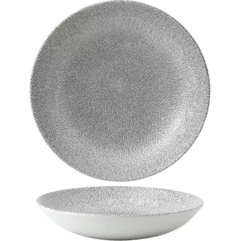 Talíř CHURCHILL Raku Jasper Grey hluboký talíř, úzký, průměr: 182 mm