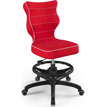 ENTELO otočná židle PRO DĚTI s podnožkou Petit červená Visto r.5