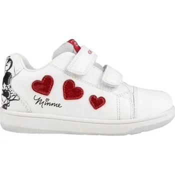 Dívčí tenisky Dětské tenisky Geox B NEW FLICK GIRL 21 Bílá, Červená, Černá